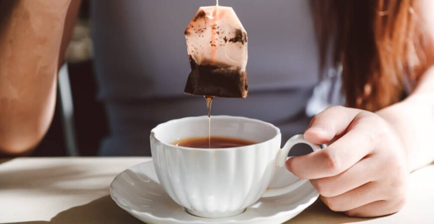أكياس الشاي المستعملة