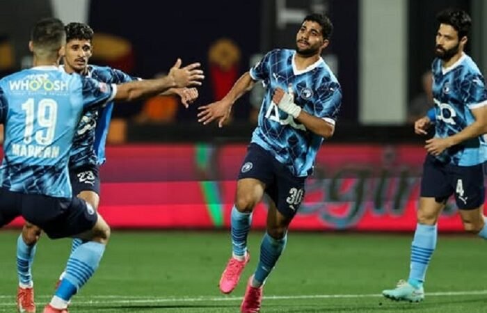 إبراهيم عادل من مباراة الزمالك وبيراميدز