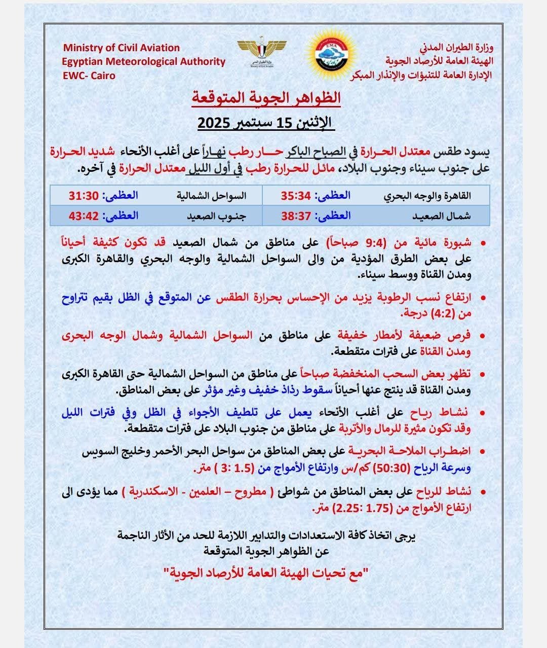 حالة الطقس 